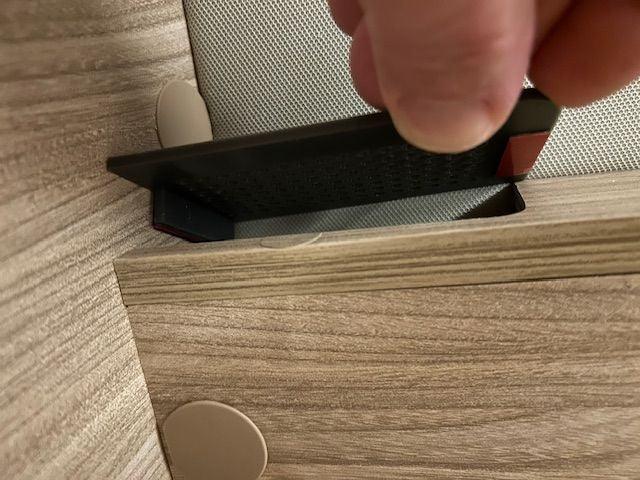 Schlafbereich 100 x 50 mit einer ungeraden 5° Ecke
