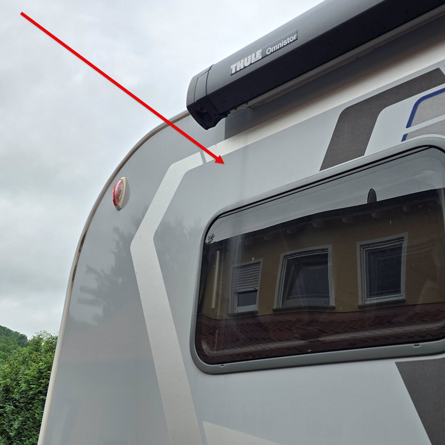 Markisenablauf Thule Omnistor hinten