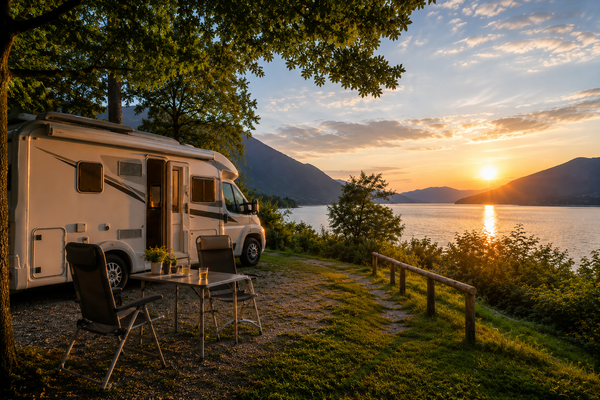 Sommer unterwegs: So findest Du den perfekten Stellplatz für entspannte Tage im Wohnmobil ☀️