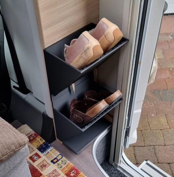 Schuhregal für das Wohnmobil