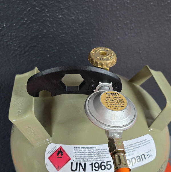 Magnetischer Gasflaschenschlüssel — zweite Ansicht