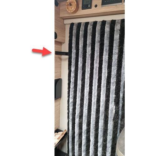 Halter für Mückenschutz / Flauschvorhang — zweite Ansicht