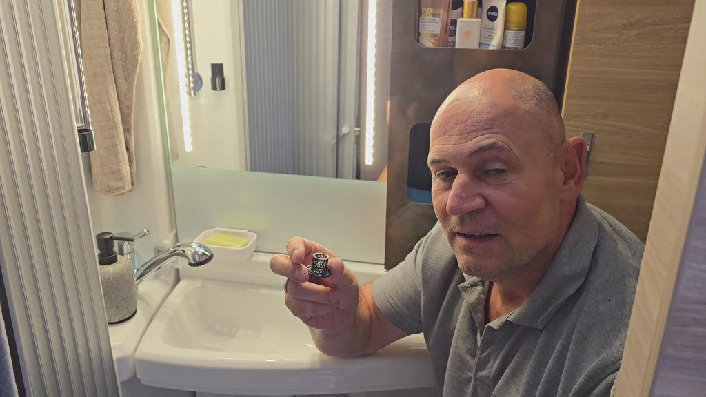 Sieb für die Dusche mit Erhöhung Befestigung